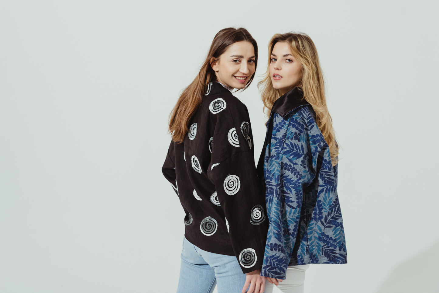 Kimono Blouse Linen Embroidered