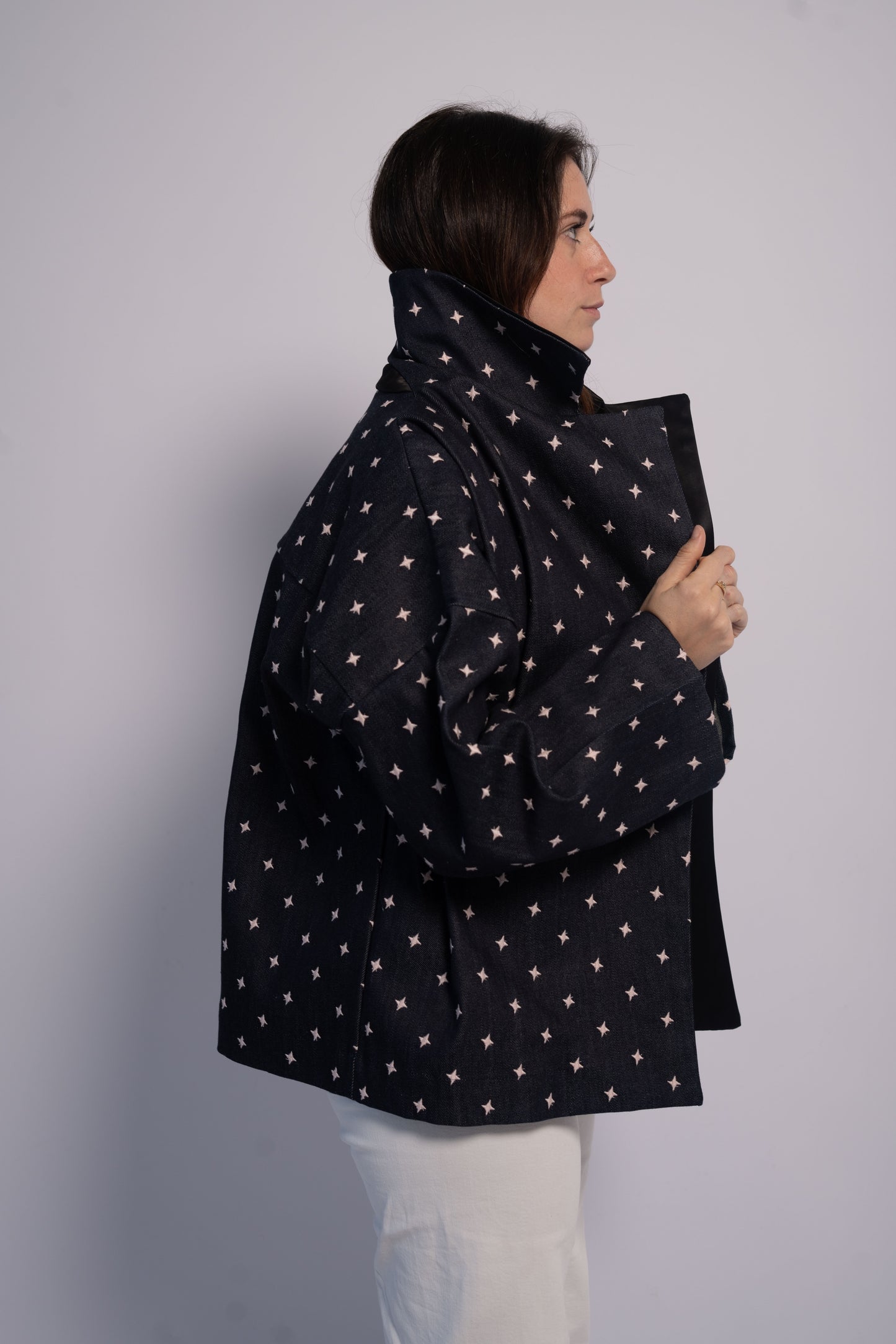 Unisex Kimono Jacket  Denim Stars