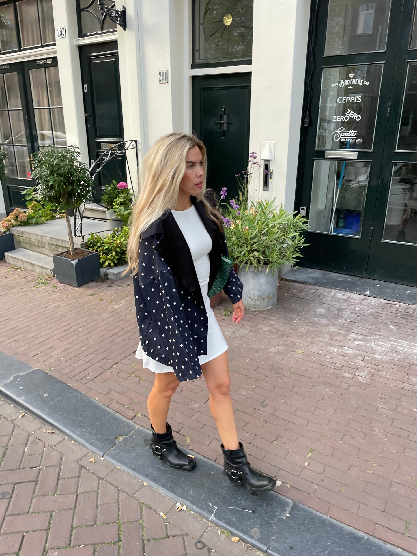 Unisex Kimono Jacket  Denim Stars