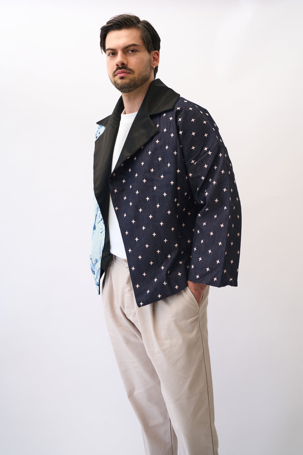 KIMONO DENIM PATCHWORK SPRAY