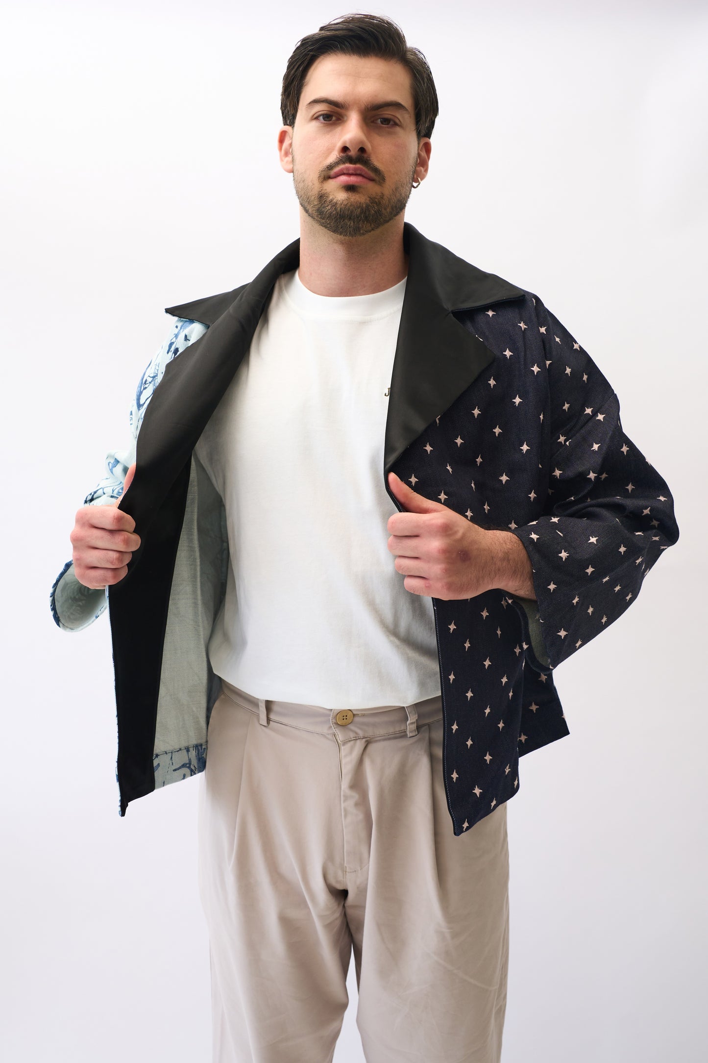 KIMONO DENIM PATCHWORK SPRAY