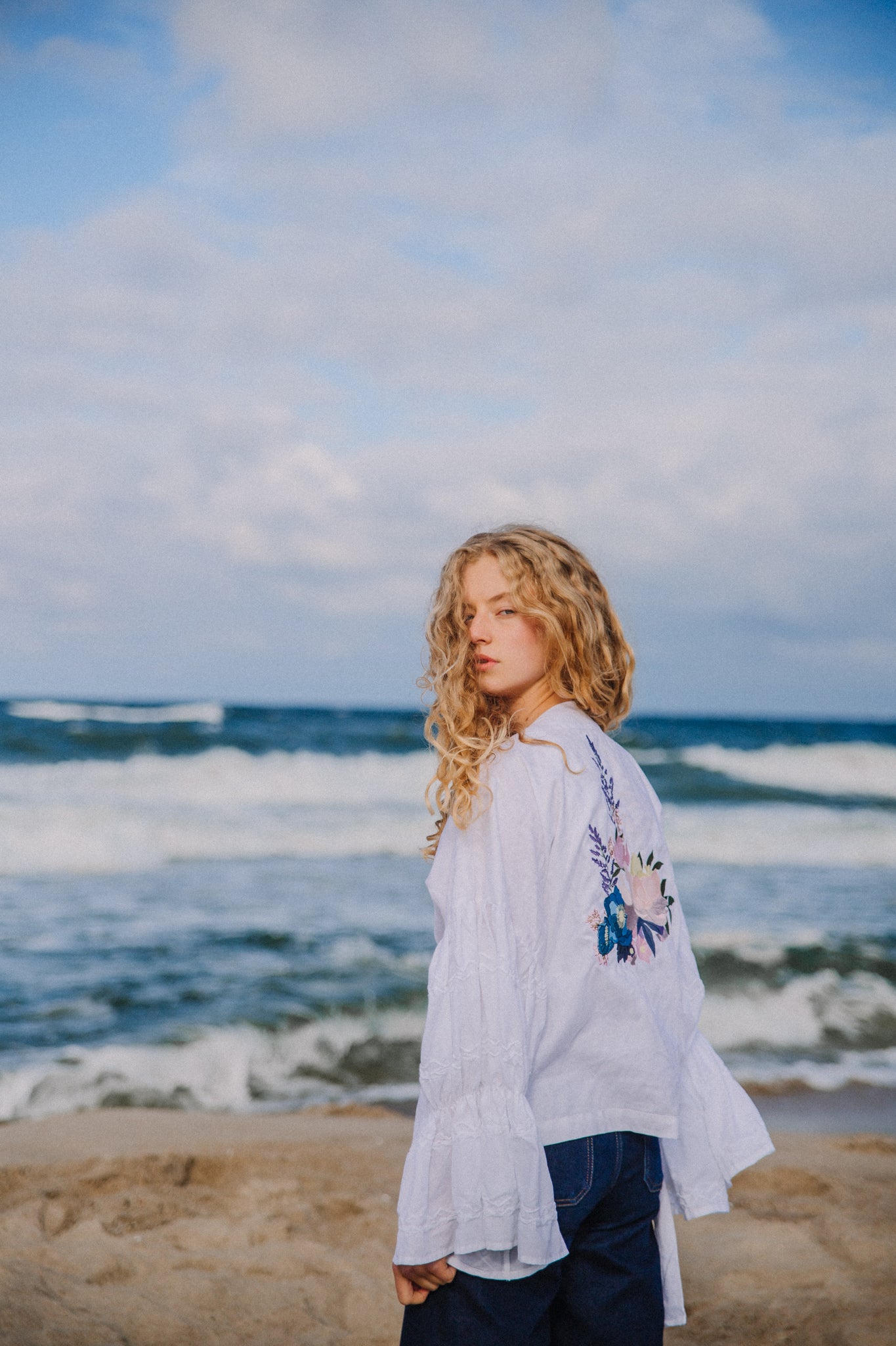 Boho kimono blouse white 