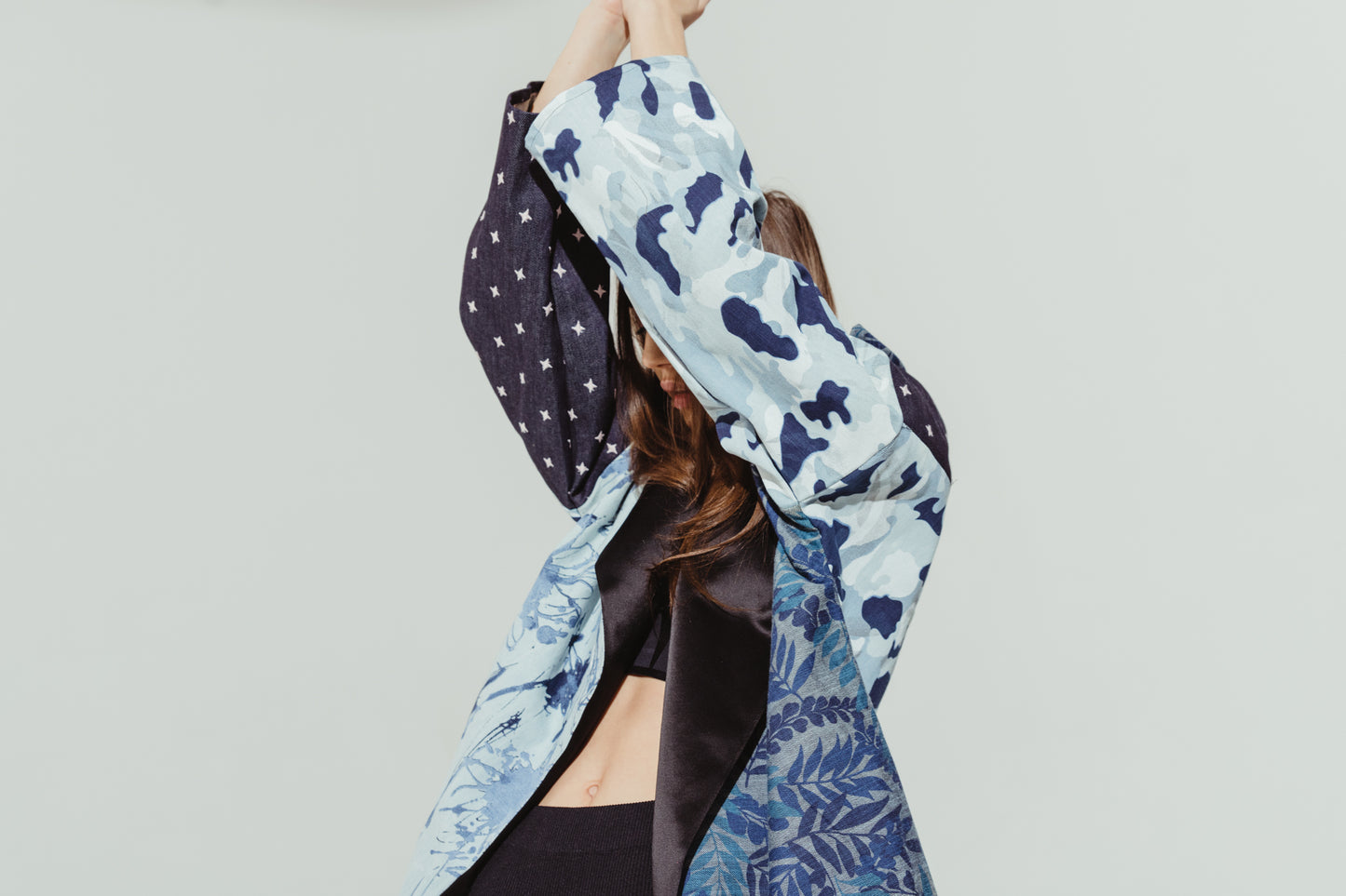 KIMONO DENIM PATCHWORK