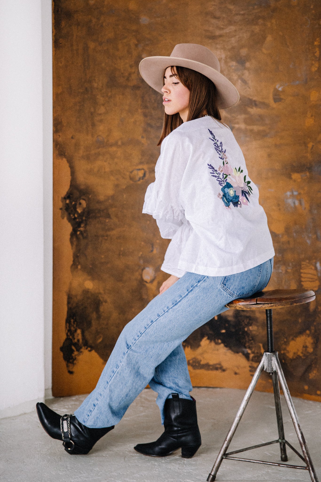 Boho kimono blouse white 