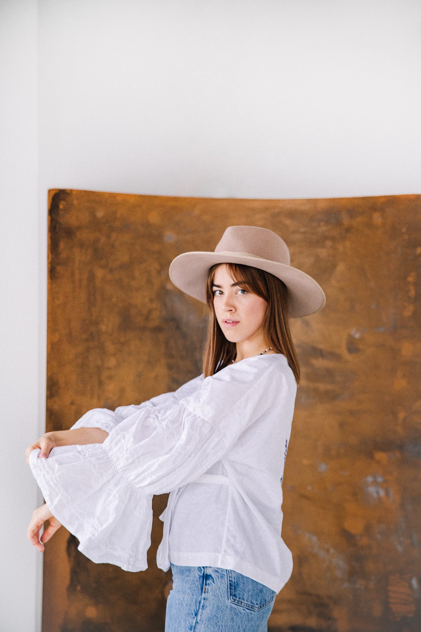Boho kimono blouse white 