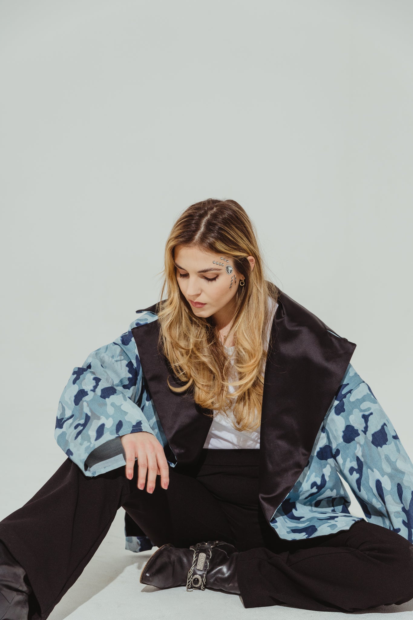 KIMONO DENIM MILITARY