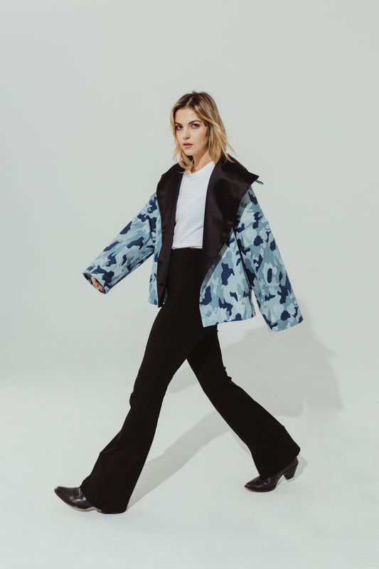 KIMONO DENIM MILITARY