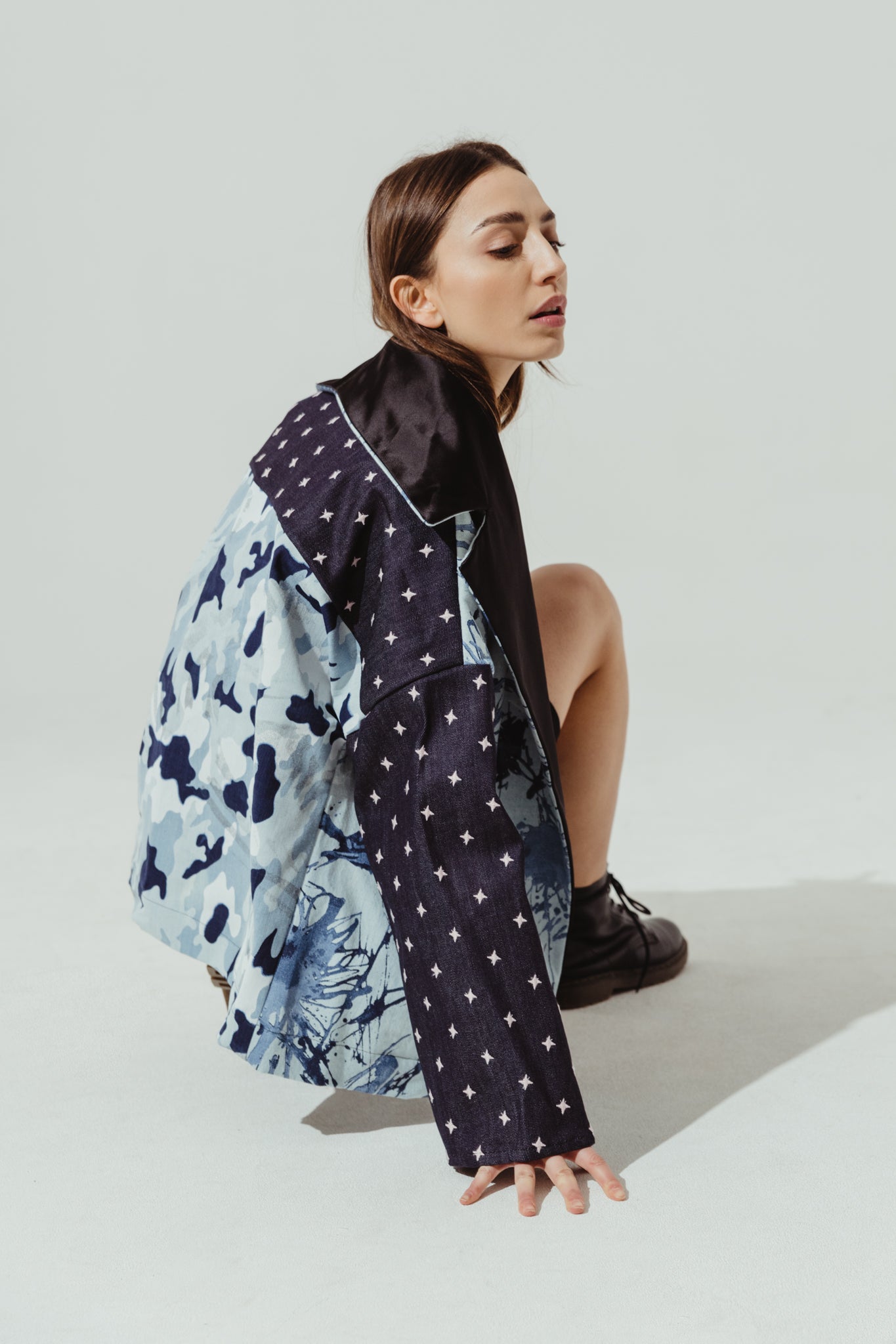 KIMONO DENIM PATCHWORK